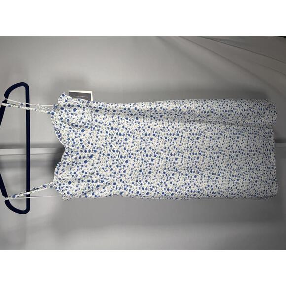 NWT French Connection White and Blue Floral Casual Dress Size 8 - Picture 2 of 6
